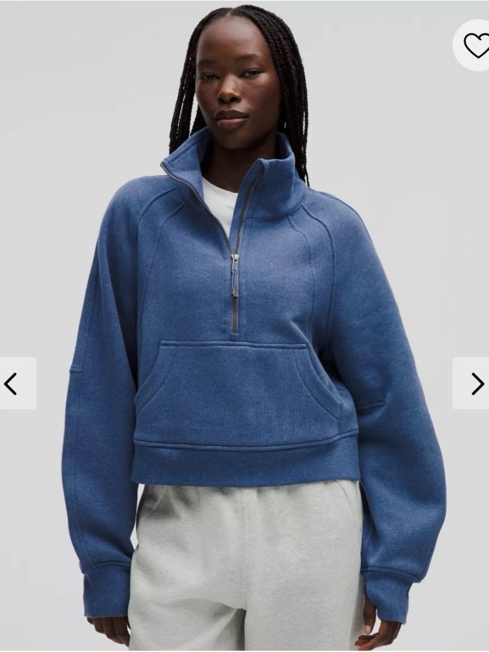Lululemon Scuba
Oversized Funnel Neck Half
Zip Psychic Blue M/L